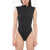 ENTIRE STUDIOS Cotton Stretch Blade Body With Padded Straps Black