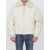 AMI Paris Shearling Collar Bomber Jacket Beige