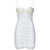 ROTATE Birger Christensen White Pleated Mini Dress In Techno Fabric Woman WHITE