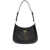 Prada Prada Cleo Patent-Leather Shoulder Bag Black