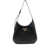 Prada Prada  Triangle-Logo Leather Shoulder Bag Black