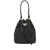 Prada PRADA mini crystal-embellished satin bucket bag Black