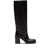 Prada Prada  90Mm Knee-High Leather Boots Black