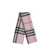 Burberry Burberry Giant Check Wool And Silk Blend Scarf PINK