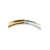 FEDERICA TOSI Gold And Silver Bicolor Check In 18K Gold Plated Bronze Woman GREY
