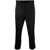 SAPIO SAPIO satin-finish cropped tailored trousers Black