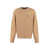 Palm Angels PALM ANGELS LOGO CREW-NECK SWEATER BROWN