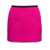 MARINE SERRE Fuchsia Miniskirt with All-over Jacquard Motif in Cotton Woman Pink