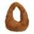 ANITA BILARDI Anita Bilardi Faux Fur Shoulder Bag Brown