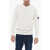 C.P. Company Lightweight Cotton Crew-Neck Sweater With Sleeve Pocket White