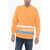 Sprayground Brushed Cotton Crew-Neck Sweatshirt Orange