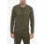 Roberto Collina Solid Color Cotton Jersey Shirt Military Green