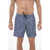 Michael Kors Patterned Stretch Fabric Swim Shorts Blue