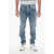 Nine in the morning Straight Leg Rock Jeans With Silver Buttons 17Cm Blue