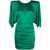 Alexandre Vauthier Alexandre Vauthier Mini Dress With Open Draped Sleeves GREEN