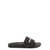 Balenciaga Black Slide Sandals In Rubber Man Black