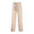 Max Mara Max Mara Cotton Pants With Decorated Belt Beige