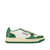 AUTRY Autry White And Green Two-Tone Leather Medalist Low Sneakers WHITE, GREEN