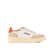 AUTRY Autry Orange And White Suede And Leather Medalist Low Sneakers WHITE