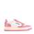 AUTRY Autry Two-Tone Pink And White Leather Sneakers WHITE, PINK