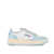 AUTRY Autry White And Light Blue Two-Tone Leather Medalist Low Sneakers LIGHT BLUE, WHITE