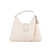 Orciani Orciani Vita Soft Small Leather Handbag With White Shoulder Strap WHITE