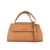 Orciani Orciani Sveva Longuette Soft Leather Bag With Shoulder Strap Almond BROWN