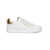 Dolce & Gabbana Portofino White Leather Sneakers With Metallic Inserts Dolce & Gabbana Woman WHITE