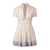 Philosophy Philosophy Di Lorenzo Serafini Lace Effect Patterned Cotro Dress WHITE