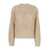 Brunello Cucinelli Beige Sweater With Micro Sequins In Mesh Knit Woman Beige