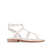 ASH Ash Flat Sandal With White Studs WHITE