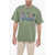 Market Teddy Bear Maxi Printed Crew-Neck T-Shirt Green