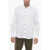 Peserico Mandarin Collar Flax Blend Shirt White