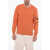 C.P. Company Brushed Cotton Crewneck Sweatshirt Orange