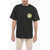 Market Smiley Crew-Neck T-Shirt With Printed Breast Pocket Black