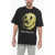 Market Smiley Frontal Printed Crew-Neck T-Shirt Black