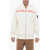 A-COLD-WALL* Brushed Cotton Zipped Hoodie With Logo Print Beige