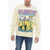 Market Smiley Printed Fleeced-Cotton Crew-Neck Sweatshirt Beige