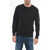 C.P. Company Lightweight Cotton Crew-Neck Sweater With Sleeve Pocket Black