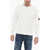 C.P. Company Brushed Cotton Crew-Neck Sweatshirt With Sleeve Pocket White