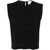 forte_forte Forte_Forte Stretch Crepe Cady Boxy Top Clothing Black