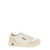 AUTRY 'Medalist' Beige And White Low Top Sneakers With Logo Detail In Leather Man WHITE