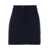 Thom Browne Blue Mini Skirt With Martingala Detail In Wool Jersey Woman BLUE