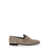 Brunello Cucinelli Brunello Cucinelli Light Brown Leather Loafers WHITE