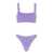 HUNZA G 'Xandra' Lilac Bikini With Square Neckline In Elasticized Fabric Woman VIOLET