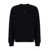 A.P.C. Black Crewneck Sweatshirt With Micro Logo In Jersey Man Black