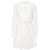 ERMANNO FIRENZE Ermanno Firenze Printed Cotton Blend Short Dress WHITE
