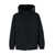 A.P.C. 'Youri' Blue Hooded Jacket With Logo Patch In Tech Fabric Man Black