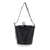 A.P.C. 'Ana Noisette' Black Bucket Bag With Laminated Logo In Leather Woman Black