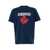 DSQUARED2 Blue Crewneck T-Shirt Witrh Screaming Maple In Cotton Man BLUE